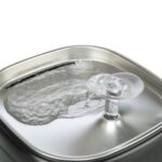 Trixie Drinkfontein Aqua Pure Kunststof / Rvs Zwart - 18 x 18 x 14,5 cm