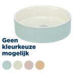 Trixie Voerbak / Drinkbak Keramiek Assorti - 12 x 12 x 3,5 cm