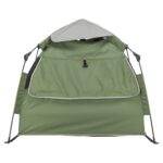 Trixie Hondentent Pop-Up Olijfgroen / Beige - 100 x 100 x 80 cm