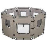 Trixie Opvouwbare Ren 8 Elementen Grijs / Zwart - 59 x 78 cm