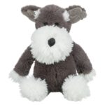 Trixie Hond Met Snor Pluche Grijs - 38 cm
