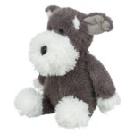 Trixie Hond Met Snor Pluche Grijs - 38 cm