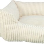 Trixie Vital Hondenmand Jonna Hoekig Ribfluweel Creme - 80 x 60 cm