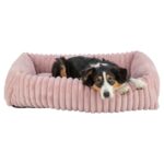 Trixie Hondenmand Lonni Hoekig Ribfluweel Roze - 80 x 60 cm