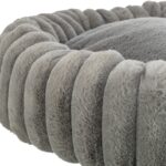 Trixie Hondenmand Lonni Rond Brede Ribstof Antraciet - 50 x 50 x 12 cm