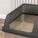 Trixie Kattenbak Rvs Met Rand Grijs - 40 x 52 x 29 cm