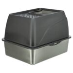 Trixie Kattenbak Hop-In Rvs Grijs - 40 x 52 x 39 cm