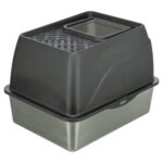Trixie Kattenbak Hop-In Rvs Grijs - 40 x 52 x 39 cm