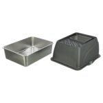 Trixie Kattenbak Hop-In Rvs Grijs - 40 x 52 x 39 cm