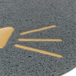 Trixie Kattenbakmat Kattenkop Pvc Lichtgrijs - 60 x 50 cm