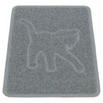Trixie Kattenbakmat Kattensilhouet Pvc Lichtgrijs - 48 x 35 cm