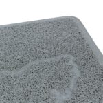 Trixie Kattenbakmat Kattensilhouet Pvc Lichtgrijs - 48 x 35 cm