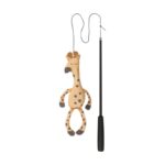 Trixie Kattenhengel Telescopisch Grote Katten Met Giraffe Bruin - 106 cm