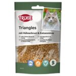Trixie Triangles Met Kippenborst En Catnip - 50 g