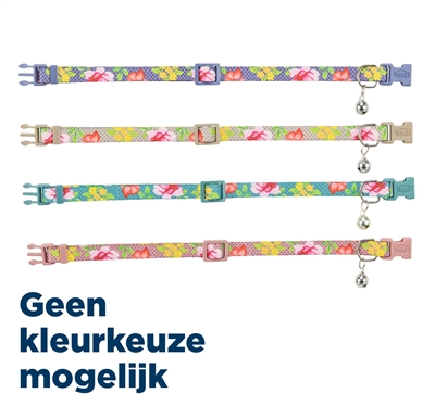 457083.jpg Trixie Kattenhalsband Bloemen Motief Assorti - 20-34 x 1 cm