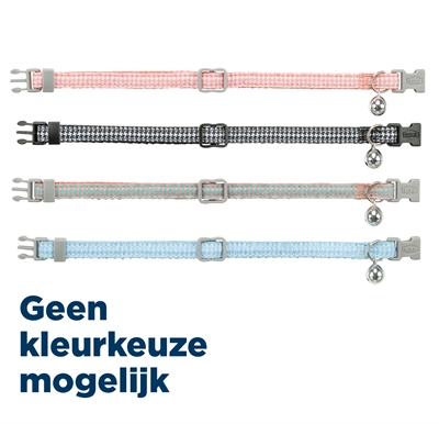 Trixie Kattenhalsband Hanenpoot Motief Assorti - 20-30 x 1 cm