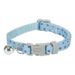 Trixie Kattenhalsband Stippen Motief Blauw - 20-30 x 1 cm