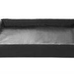 Bia Bed Kunstleer Hoes Hondenmand Zwart - Bia-7 120 x 100 x 15 cm