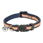 Trixie Kattenhalsband Gestreept Blauw / Oranje - 20-30 x 1 cm