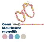 Trixie Kattentuigje Met Riem Bloemen Motief Assorti - 27-45 x 1 cm
