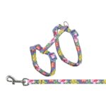 Trixie Kattentuigje Met Riem Bloemen Motief Assorti - 27-45 x 1 cm
