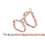 Trixie Kattentuigje Met Riem Flower Power Motief Assorti - 35-59 x 1,3 cm