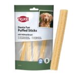 Trixie Denta Fun Puffed Sticks Met Kippenborst - 40 g