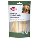Trixie Denta Fun Puffed Sticks Met Kippenborst - 40 g