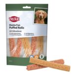 Trixie Denta Fun Puffed Rolls Met Kippenborst - 100 g