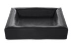 Bia Bed Kunstleer Hoes Hondenmand Zwart - Bia-2 60 x 50 x 12,5 cm