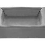 Bia Bed Kunstleer Hoes Hondenmand Grijs - Bia-3 70 x 60 x 15 cm