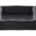 Bia Bed Kunstleer Hoes Hondenmand Zwart - Bia-3 70 x 60 x 15 cm