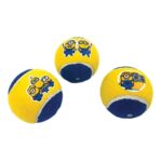 Minions Squeaky Tennisballen Met Piep Geel / Blauw - 6,5 cm