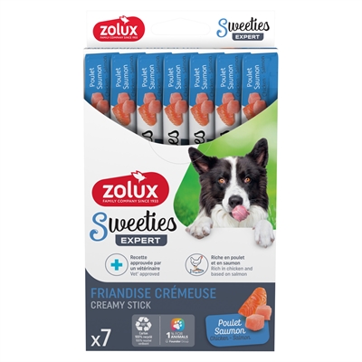 Zolux Sweeties Expert Creamy Sticks Kip / Zalm - 7 x 14 g