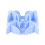 Zolux Slowfeeder / Inzet Stuk Voor Voerbak Silicone Blauw - 13,5 x 13,5 x 3,5 cm