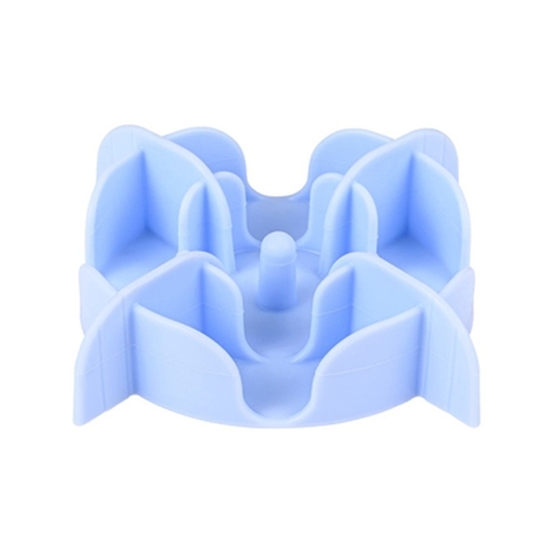 HuisdierXL VDM 457290 image derivative v1 Zolux Slowfeeder / Inzet Stuk Voor Voerbak Silicone Blauw - 13,5 x 13,5 x 3,5 cm