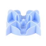 Zolux Slowfeeder / Inzet Stuk Voor Voerbak Silicone Blauw - 17,5 x 17,5 x 4,5 cm
