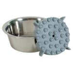Zolux Slowfeeder / Inzet Stuk Voor Voerbak Silicone Blauw - 17,5 x 17,5 x 4,5 cm