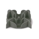 Zolux Slowfeeder / Inzet Stuk Voor Voerbak Silicone Grijs - 17,5 x 17,5 x 4,5 cm