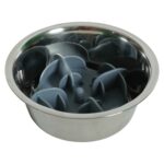 Zolux Slowfeeder / Inzet Stuk Voor Voerbak Silicone Grijs - 17,5 x 17,5 x 4,5 cm