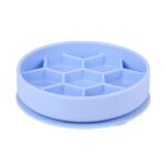 Zolux Voerbak Hond Slow Feed Met Zuignappen Silicone Blauw - 16 x 16 x 4,3 cm