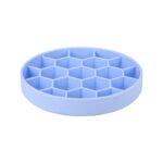 Zolux Voerbak Hond Slow Feed Met Zuignappen Silicone Blauw - 21,5 x 21,5 x 4,5 cm