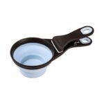 Zolux Voerschep 2 In 1 Schep / Afsluitklem Silicone Blauw - 19,5 x 10 x 4 cm