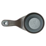 Zolux Voerschep 2 In 1 Schep / Afsluitklem Silicone Grijs - 19,5 x 10 x 4 cm
