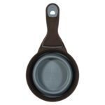 Zolux Voerschep 2 In 1 Schep / Afsluitklem Silicone Grijs - 22 x 12 x 4 cm