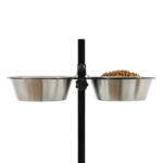 Zolux Voerstandaard Voerbak / Waterbak Verstelbaar Rvs - 2 x 2,5 l 24,5 cm 53,5 x 51 x 2