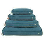 Zolux Hondenkussen Toscane Hoekig Gerecyclede Vulling Blauw - 129 x 79 x 24 cm