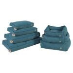 Zolux Hondenkussen Toscane Hoekig Gerecyclede Vulling Blauw - 129 x 79 x 24 cm
