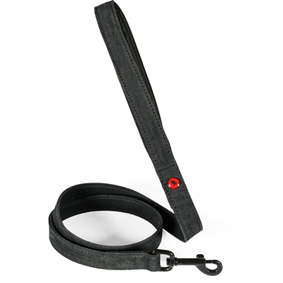 457387.jpg Zolux Expert Hondenriem Premium Leer / Neopreen Zwart - 100 x 2 cm