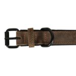 Zolux Expert Halsband Hond Premium Leer / Neopreen Bruin - 80 x 3 cm
